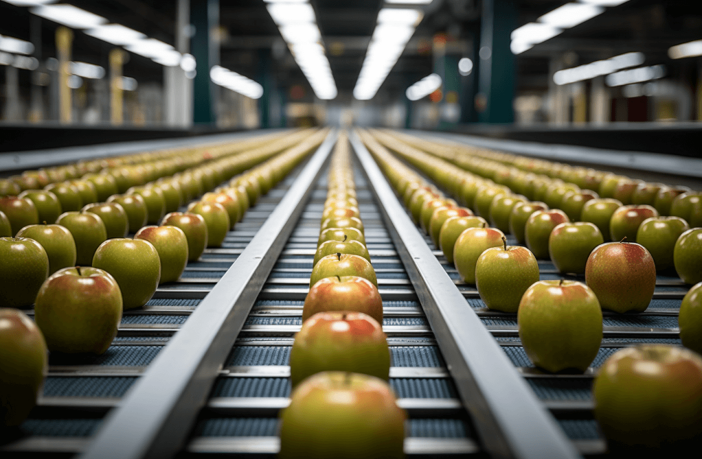 Supply chain d’une entreprise qui vend des pommes